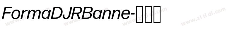FormaDJRBanne字体转换
