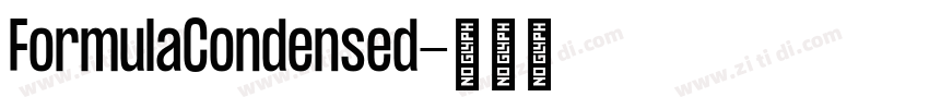 FormulaCondensed字体转换