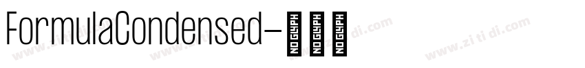 FormulaCondensed字体转换
