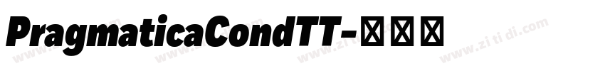 PragmaticaCondTT字体转换
