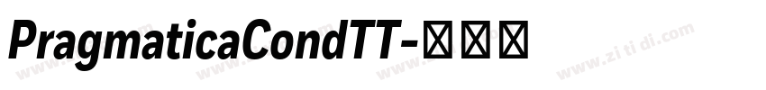 PragmaticaCondTT字体转换