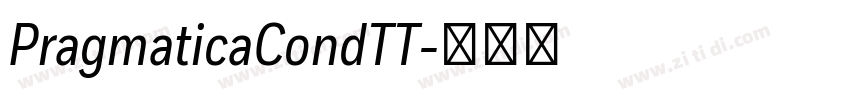 PragmaticaCondTT字体转换