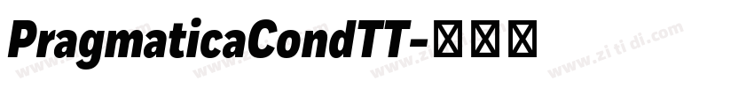 PragmaticaCondTT字体转换