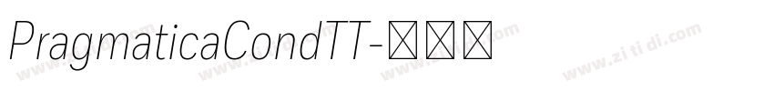 PragmaticaCondTT字体转换