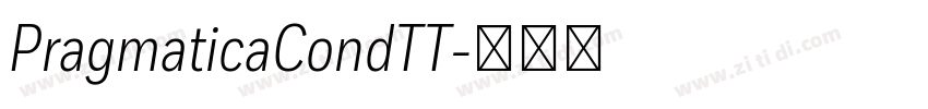 PragmaticaCondTT字体转换