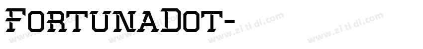 FortunaDot字体转换