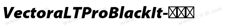 VectoraLTProBlackIt字体转换