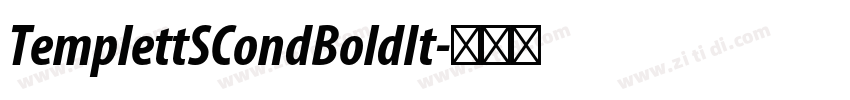 TemplettSCondBoldIt字体转换