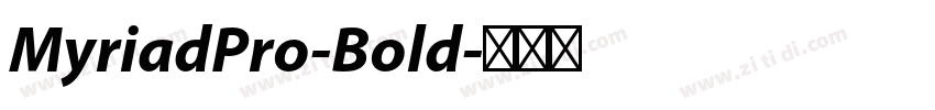 MyriadPro-Bold字体转换