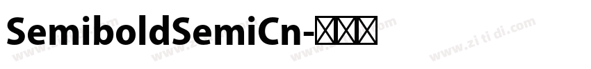 SemiboldSemiCn字体转换