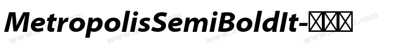 MetropolisSemiBoldIt字体转换