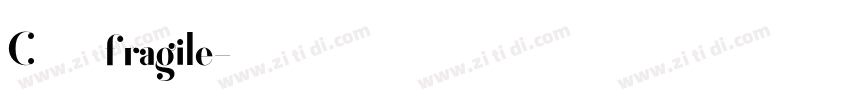C乐安fragile字体转换