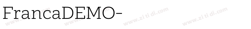 FrancaDEMO字体转换