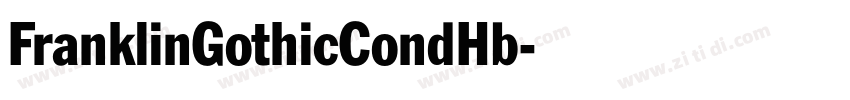 FranklinGothicCondHb字体转换