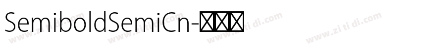 SemiboldSemiCn字体转换