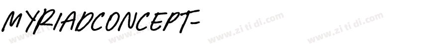 MyriadConcept字体转换