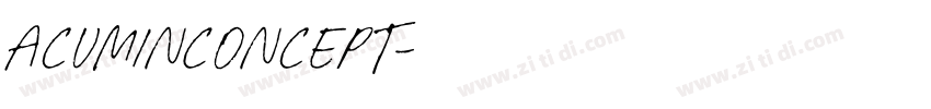 AcuminConcept字体转换