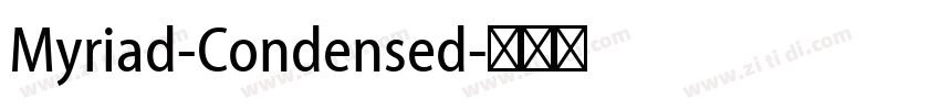 Myriad-Condensed字体转换