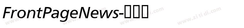 FrontPageNews字体转换