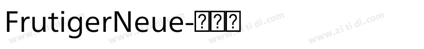 FrutigerNeue字体转换