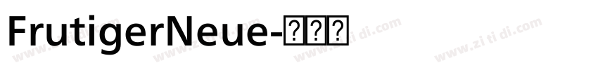 FrutigerNeue字体转换