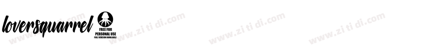 loversquarrel字体转换