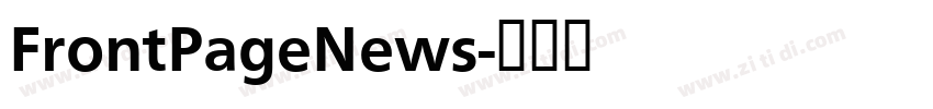 FrontPageNews字体转换