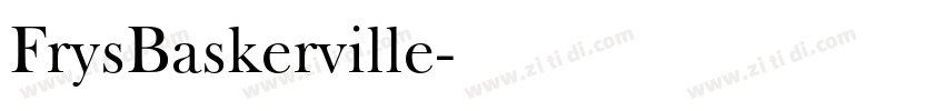 FrysBaskerville字体转换 FrysBaskerville字体转换