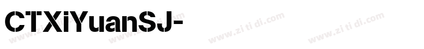 CTXiYuanSJ字体转换