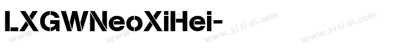 LXGWNeoXiHei字体转换