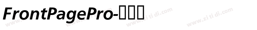 FrontPagePro字体转换