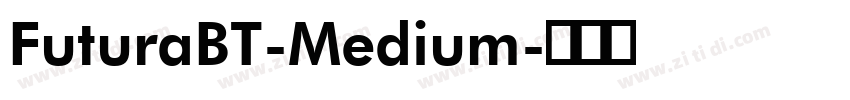 FuturaBT-Medium字体转换