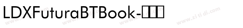 LDXFuturaBTBook字体转换