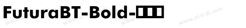 FuturaBT-Bold字体转换