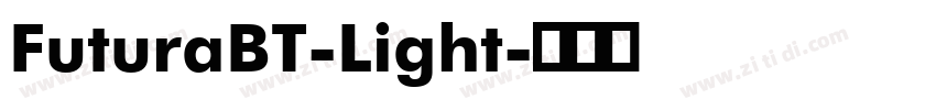 FuturaBT-Light字体转换