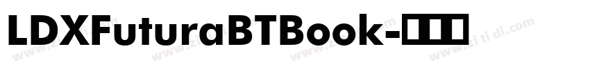 LDXFuturaBTBook字体转换