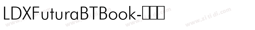 LDXFuturaBTBook字体转换