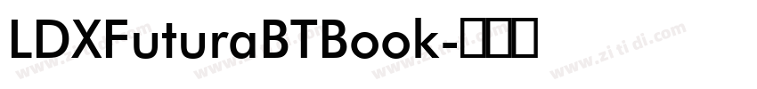 LDXFuturaBTBook字体转换