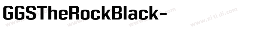 GGSTheRockBlack字体转换 GGSTheRockBlack字体转换