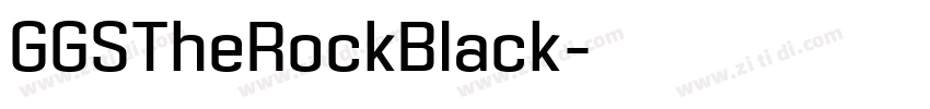 GGSTheRockBlack字体转换 GGSTheRockBlack字体转换