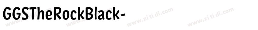 GGSTheRockBlack字体转换 GGSTheRockBlack字体转换