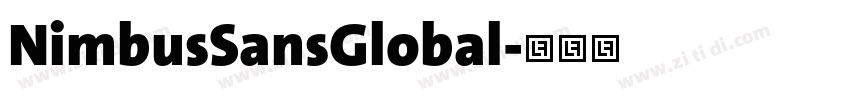 NimbusSansGlobal字体转换