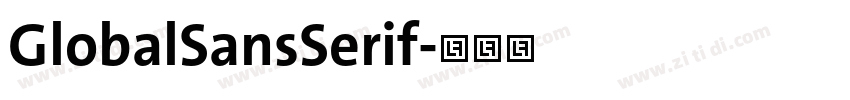 GlobalSansSerif字体转换