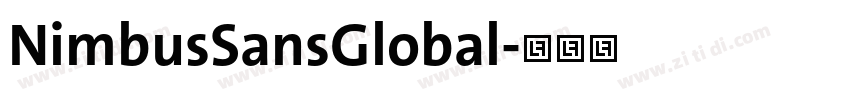 NimbusSansGlobal字体转换