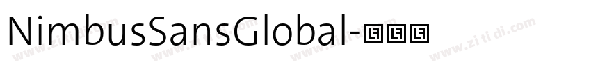 NimbusSansGlobal字体转换