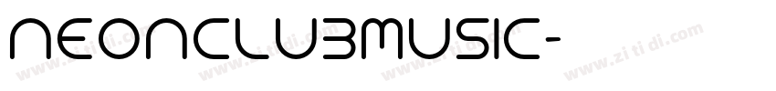 NEONCLUBMUSIC字体转换