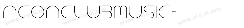 NEONCLUBMUSIC字体转换