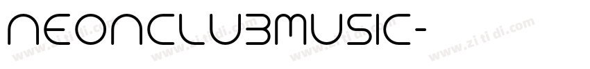 NEONCLUBMUSIC字体转换