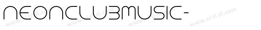 NEONCLUBMUSIC字体转换