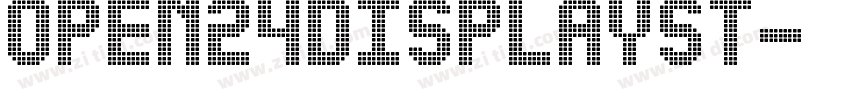 Open24DisplaySt字体转换